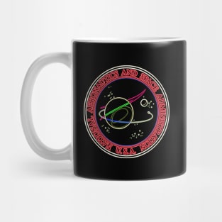 USA Space Agency Neon Colors Design Mug